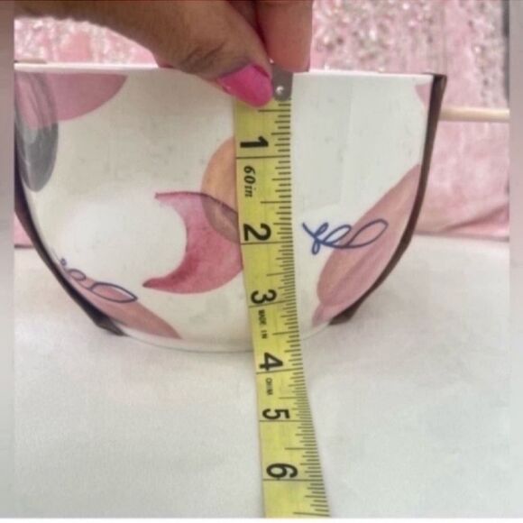 NEW MADISON HOME COLORFUL MOON FLOWER RAMEN BOWL & CHOPSTICKS SET - Picture 3 of 6